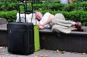 economic inequality leaves us sleeping on park benches